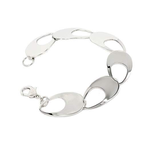 Classic Oval Stainless Steel Bracelet