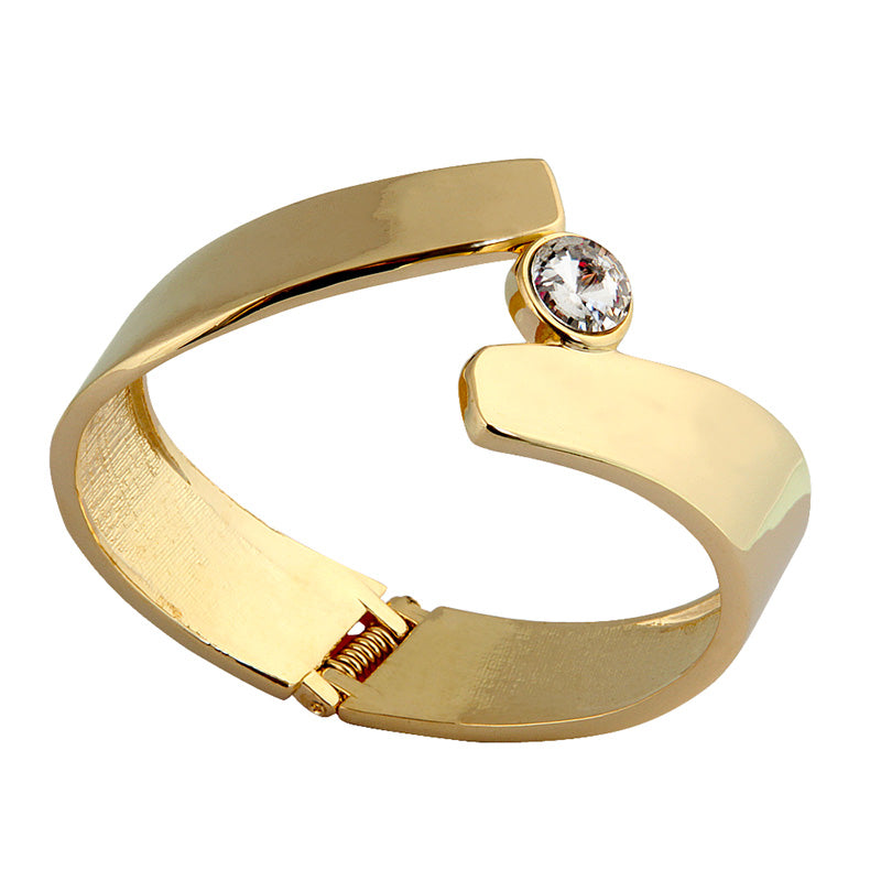 Floating Diamond Gold Bracelet