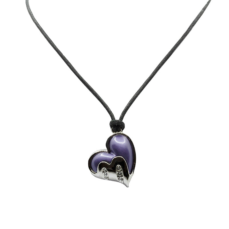 Lilac Hearts Necklace
