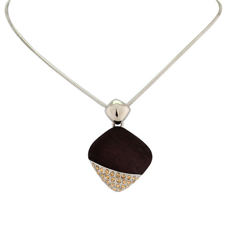 Brown Velvet Necklace