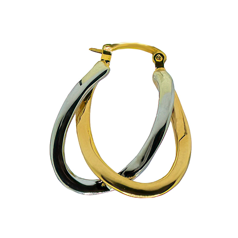 Carmen Big Gold & Silver Hoop Earrings