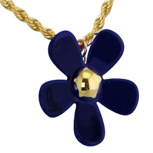 Blue Daisy Necklace