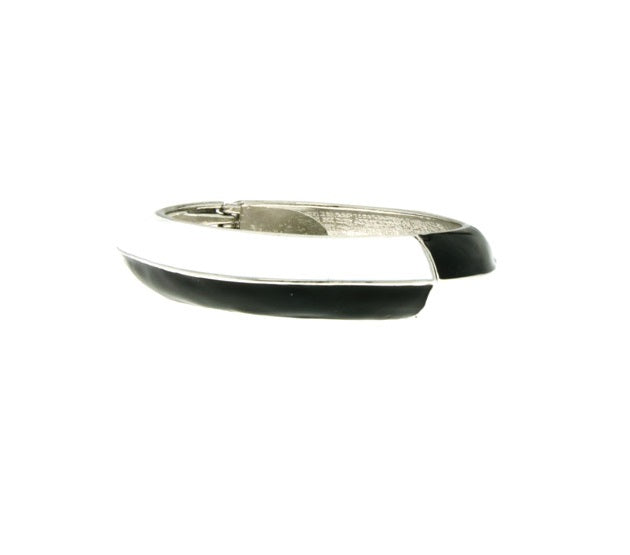 Black & White Enamel Bangle