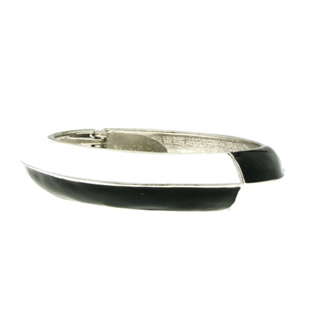 Black & White Enamel Bangle