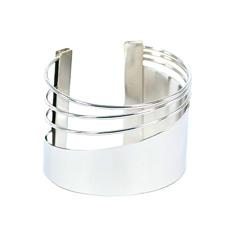 Fine Lines Silver or Gold Bangles