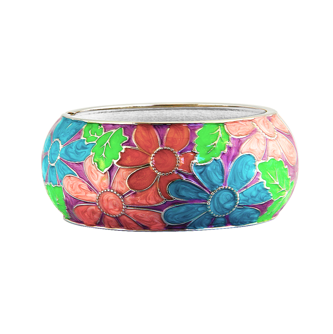 Flower Power Enamel Bangle