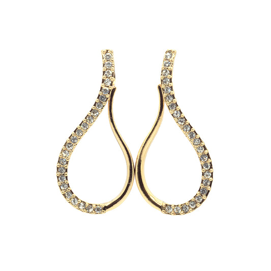 Gold Tear Drop Earrings