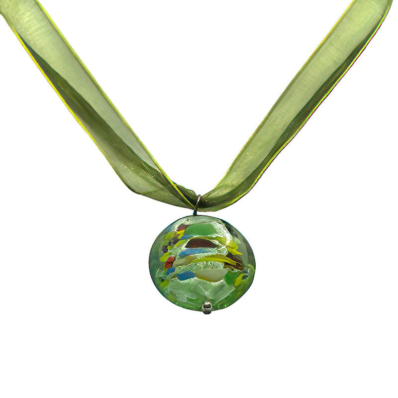 Grass Patch Venetian Glass Necklace