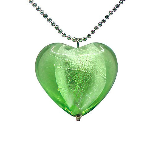 Mermaid Heart Venetian Glass Necklace