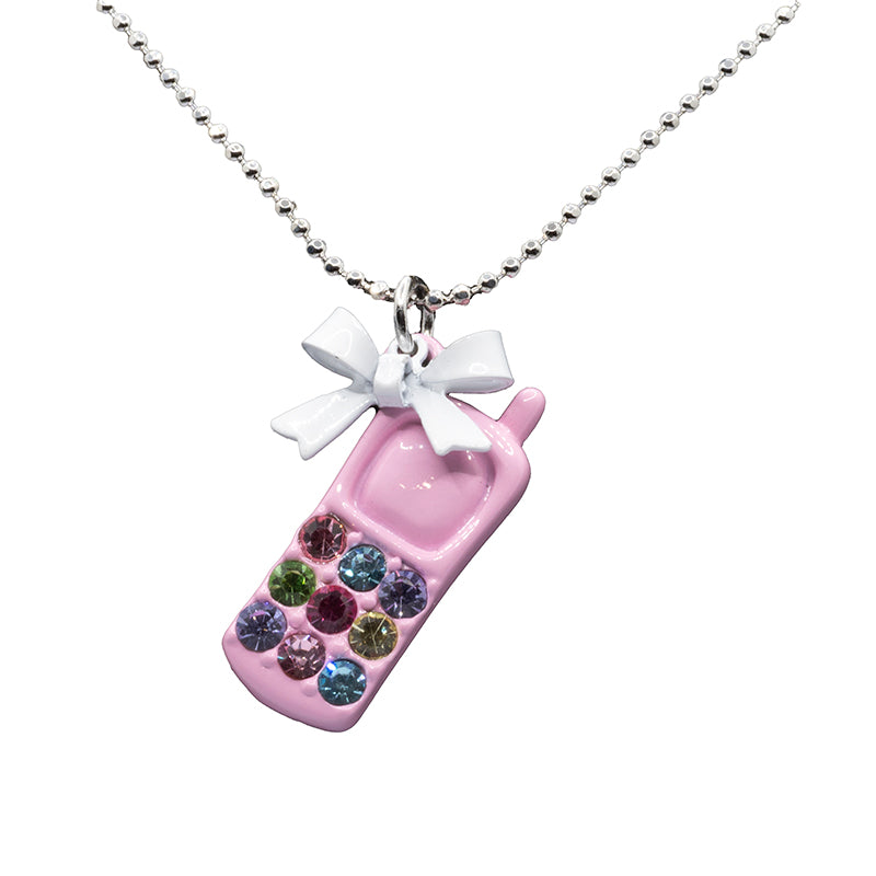 Mobile Phone Kids Necklace