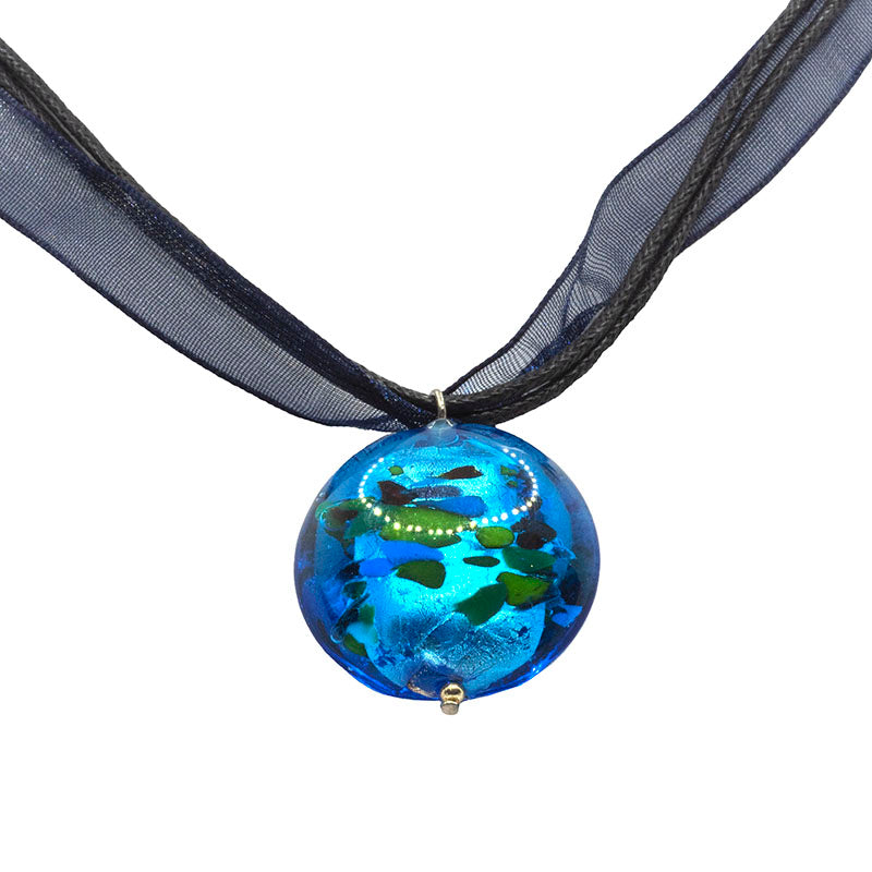 Ocean Ball Venetian Glass Necklace