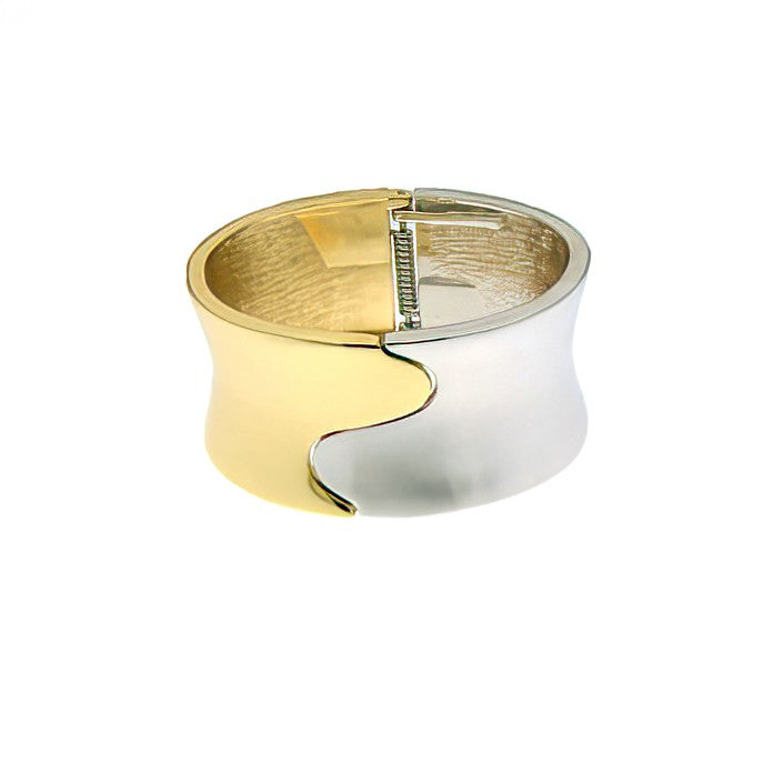 Jigsaw Platinum Bangle