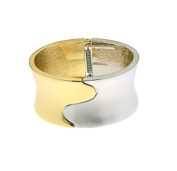 Jigsaw Platinum Bangle