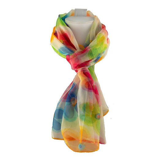 Scarf - 100% Silk Spring Time