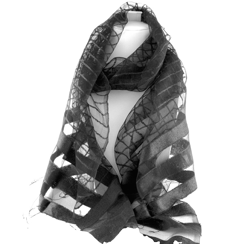 Scarf - Soft Lines Silk (2 colour options)