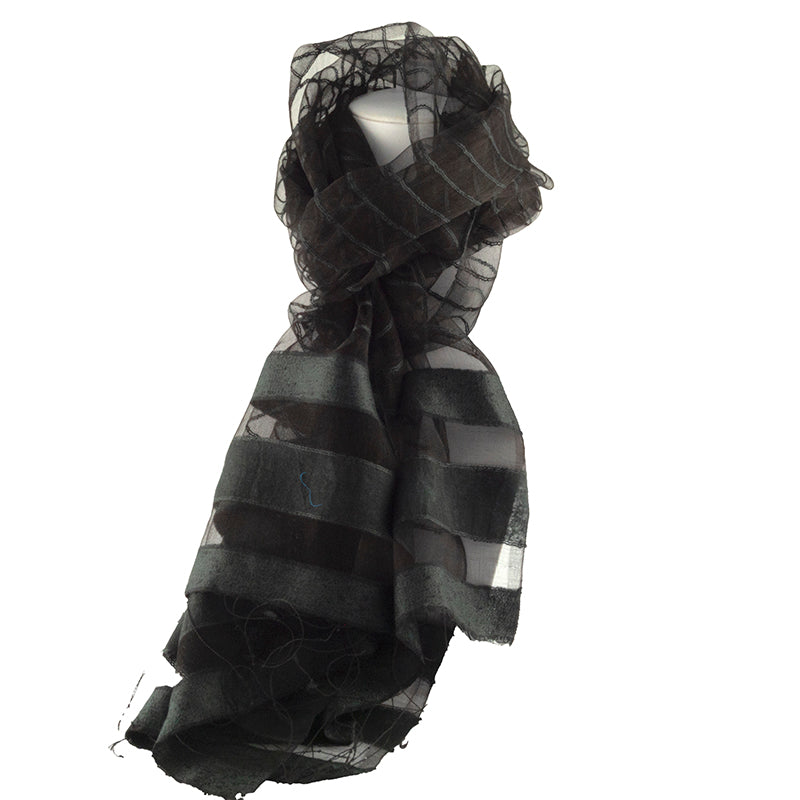 Scarf - Soft Lines Silk (2 colour options)