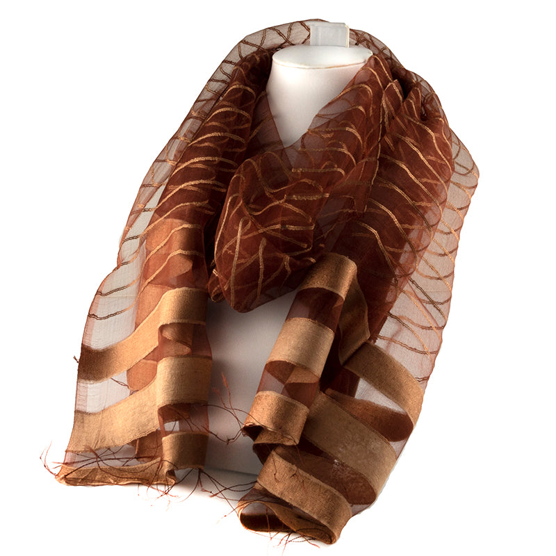 Scarf - Soft Lines Silk (2 colour options)