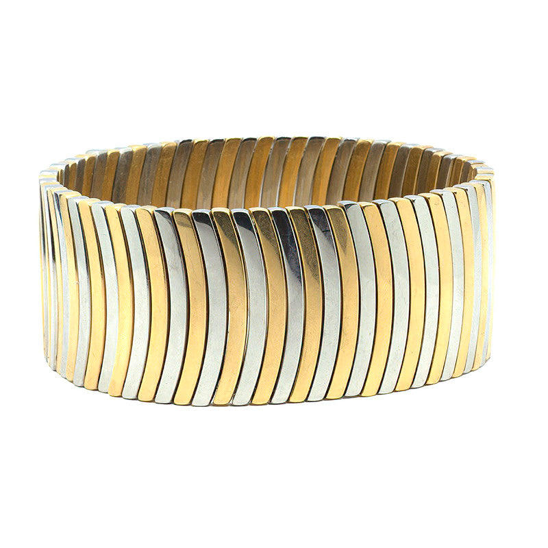 Stainless Steel Gold & Silver Band