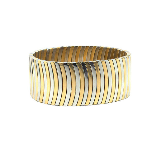 Stainless Steel Gold & Silver Band