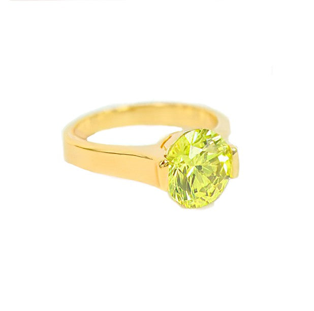 Krystal Gold Ring