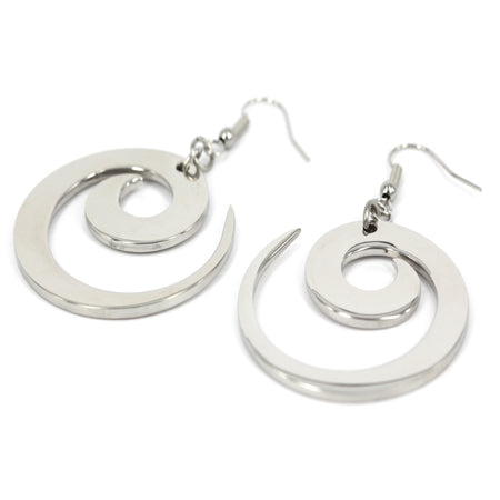 Swirl Stainless Steel Earrings