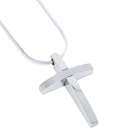 Simple Stainless Steel Cross Necklace