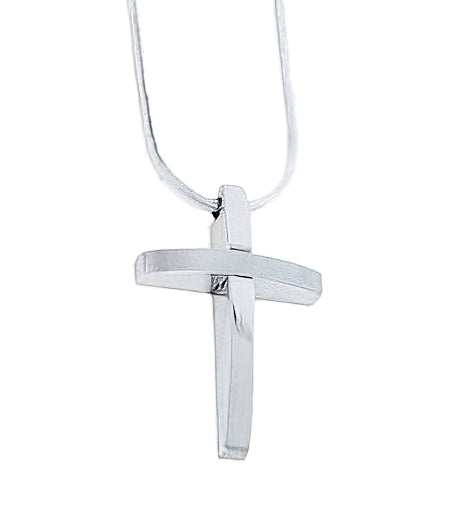 Simple Stainless Steel Cross Necklace